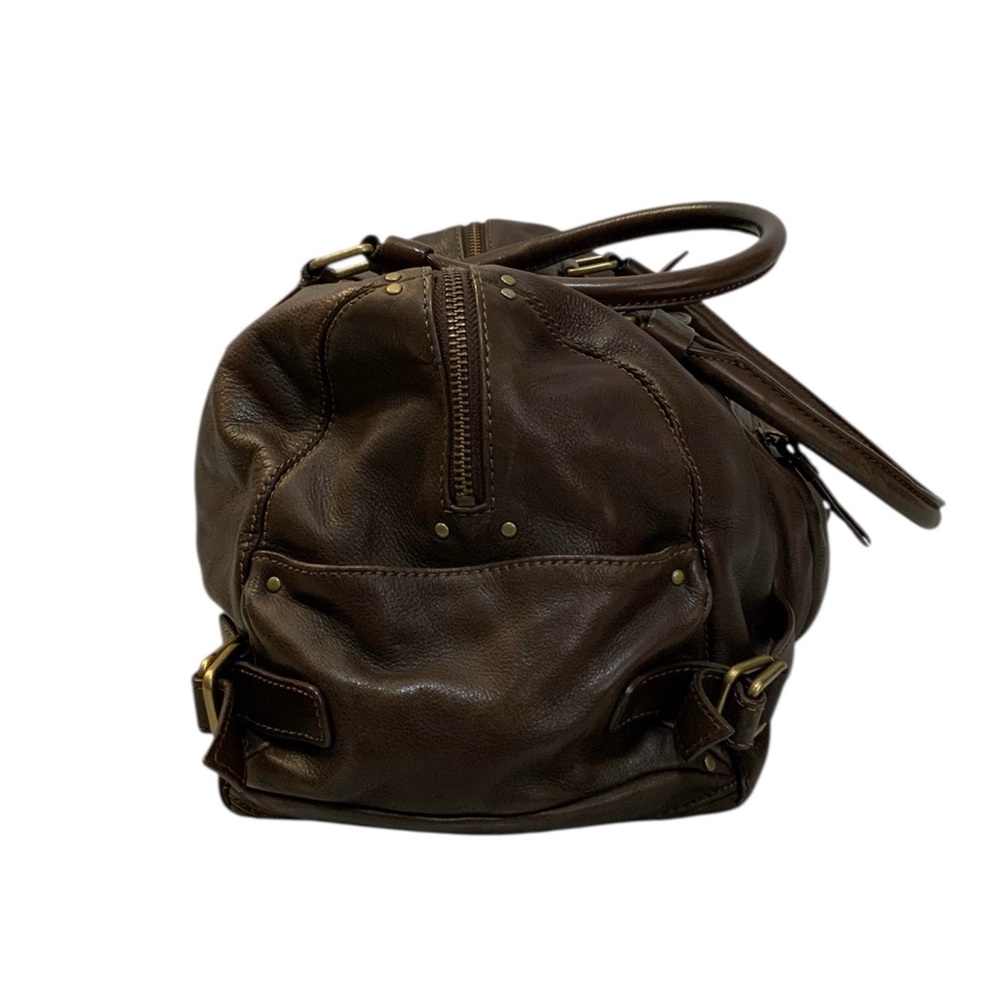 Ellen Tracy Women’s Brown Leather Paddington Handbag - Picture 4 of 14